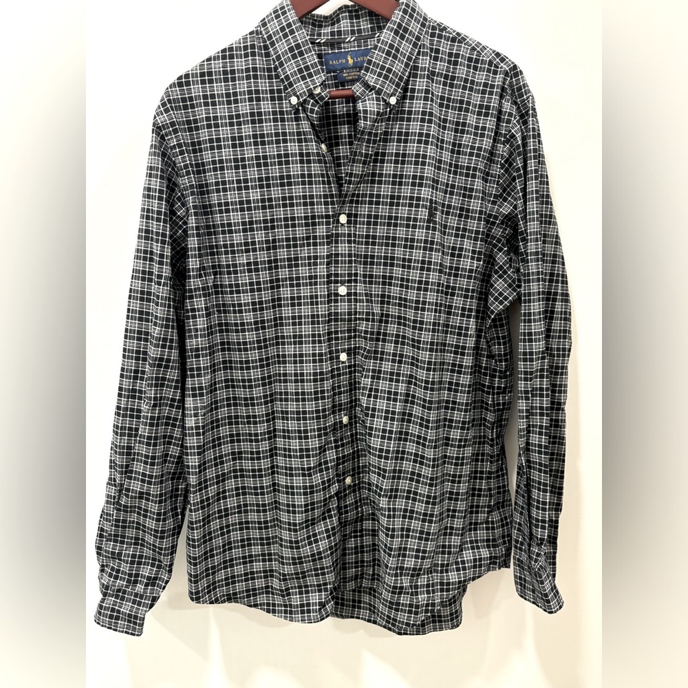 Ralph Lauren Men's Dress Shirt, Long-Sleeve, Large